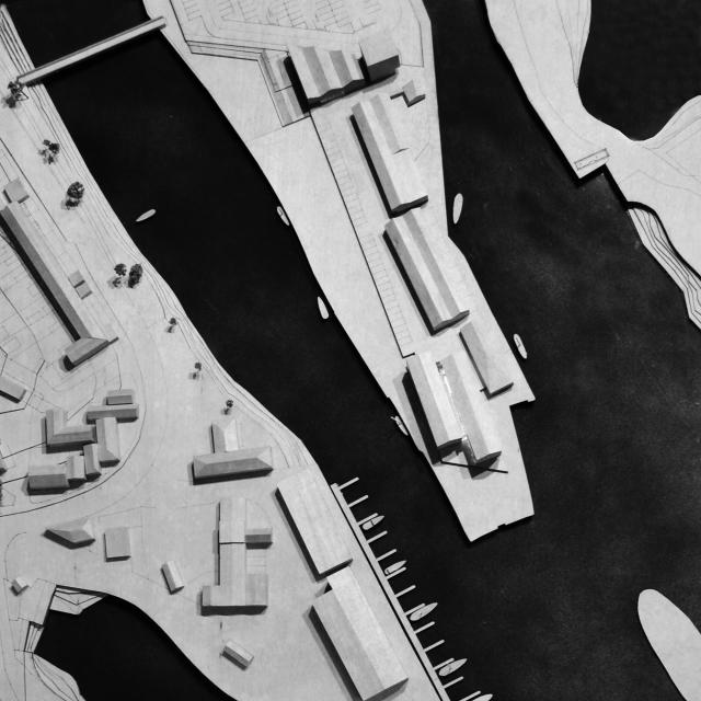Phase 2 of the South Quay development in Hayle by Feilden Clegg Bradley Studios - model Phase 2 of the South Quay development in Hayle by Feilden Clegg Bradley Studios - model